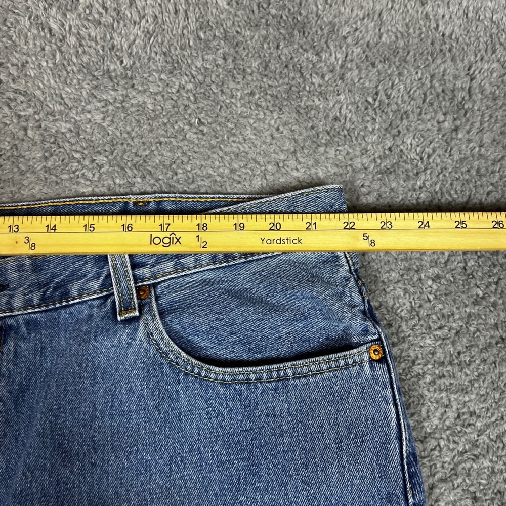 Levi's 550 Relaxed Fit Jeans Mens 44x32 Blue Excellent Tapered Leg Denim - Picture 5 of 9